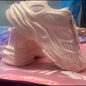 Shein pink athletic trainers, sz 8, NWT
